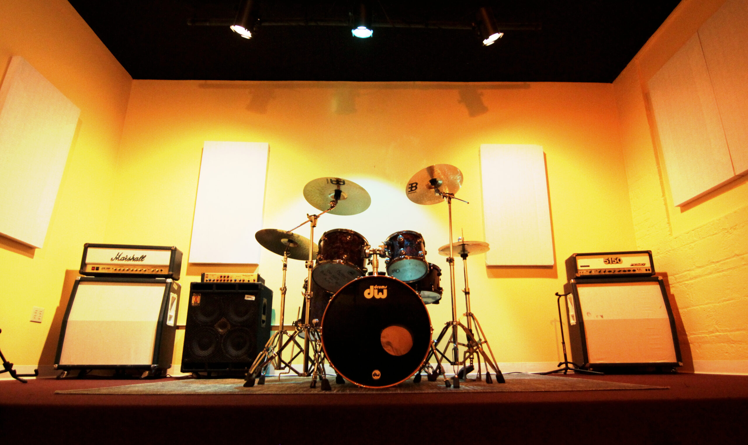 Studio 1 rehearsal room at Smacktone Studios in Woodland Park, NJ