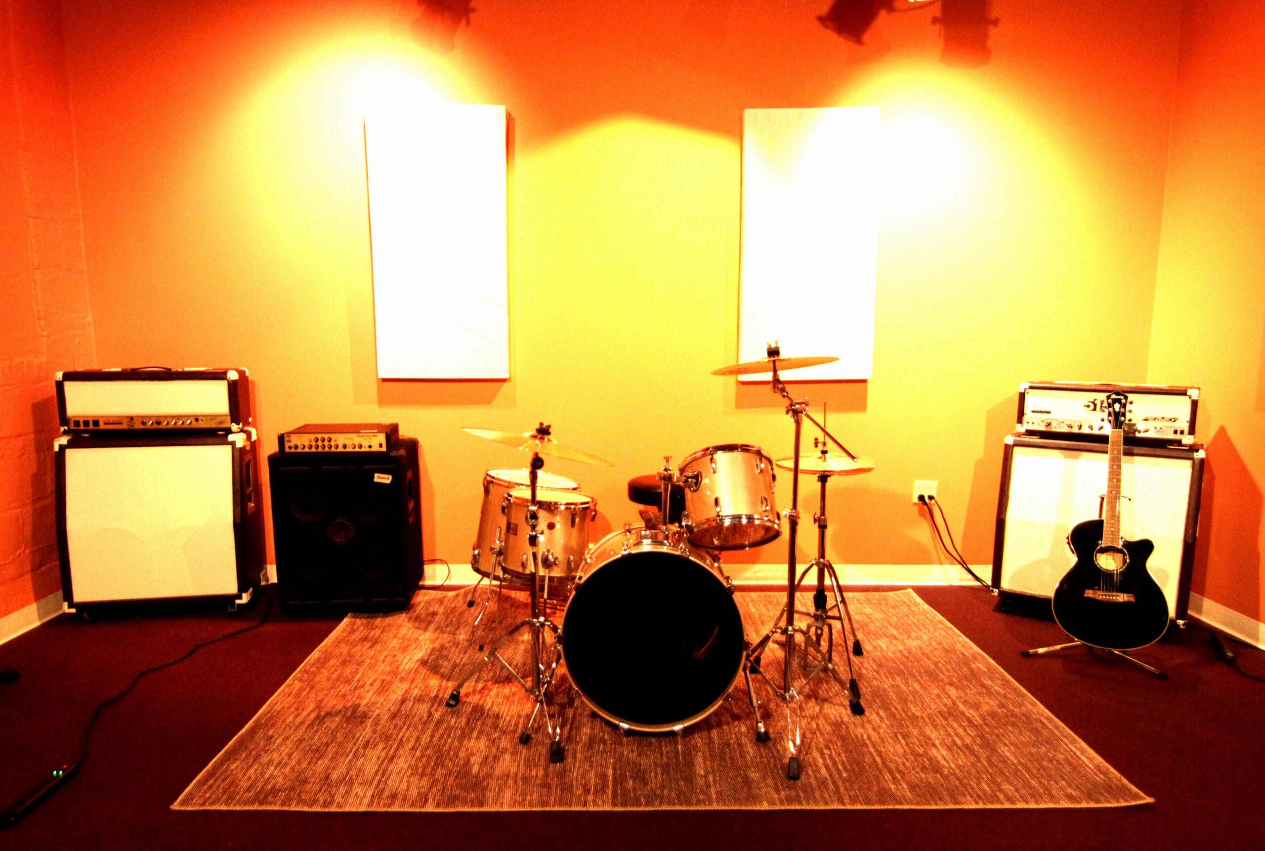 Studio 4 rehearsal room at Smacktone Studios in Woodland Park, NJ
