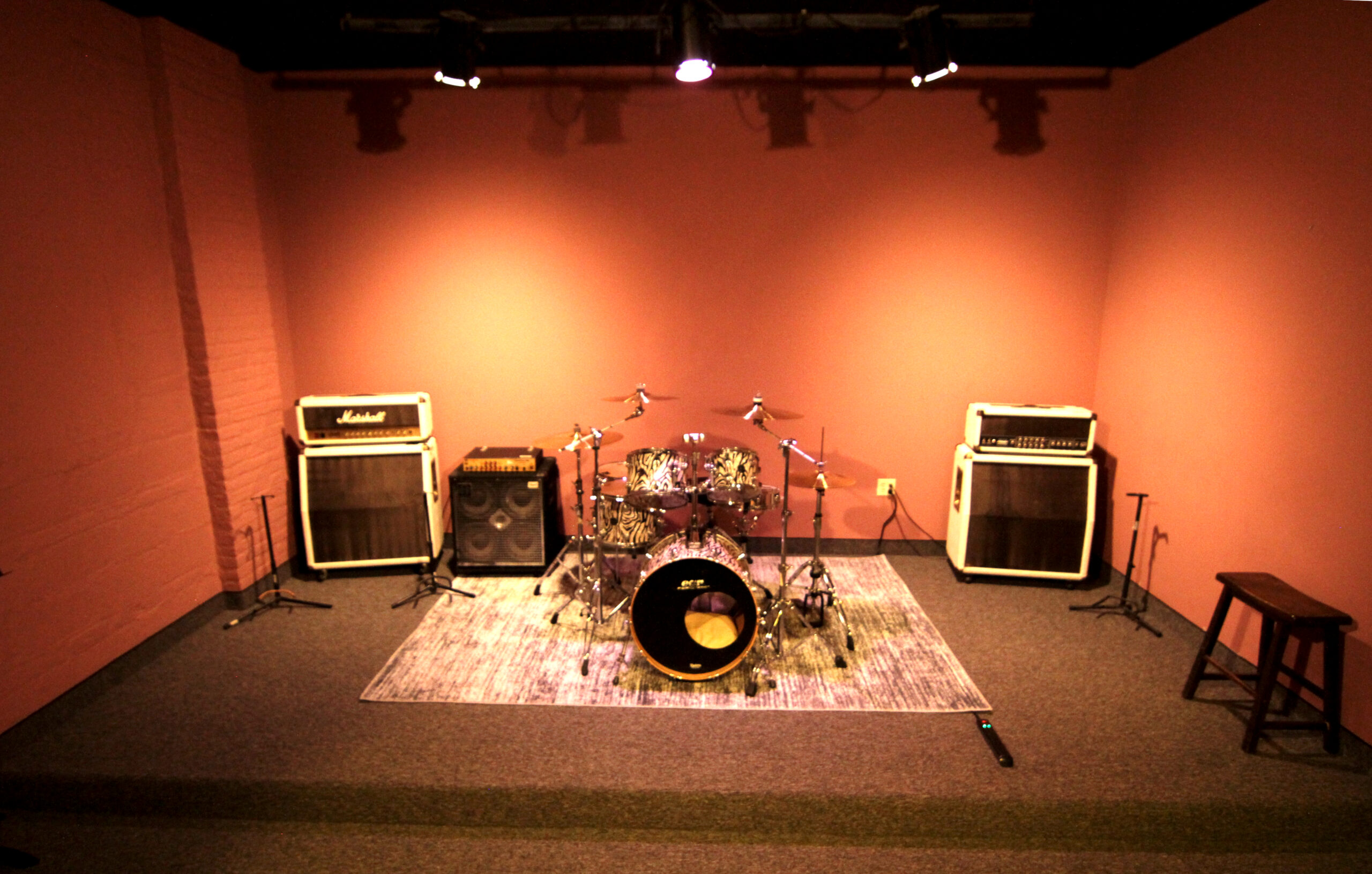 Studio 5 rehearsal room at Smacktone Studios in Woodland Park, NJ