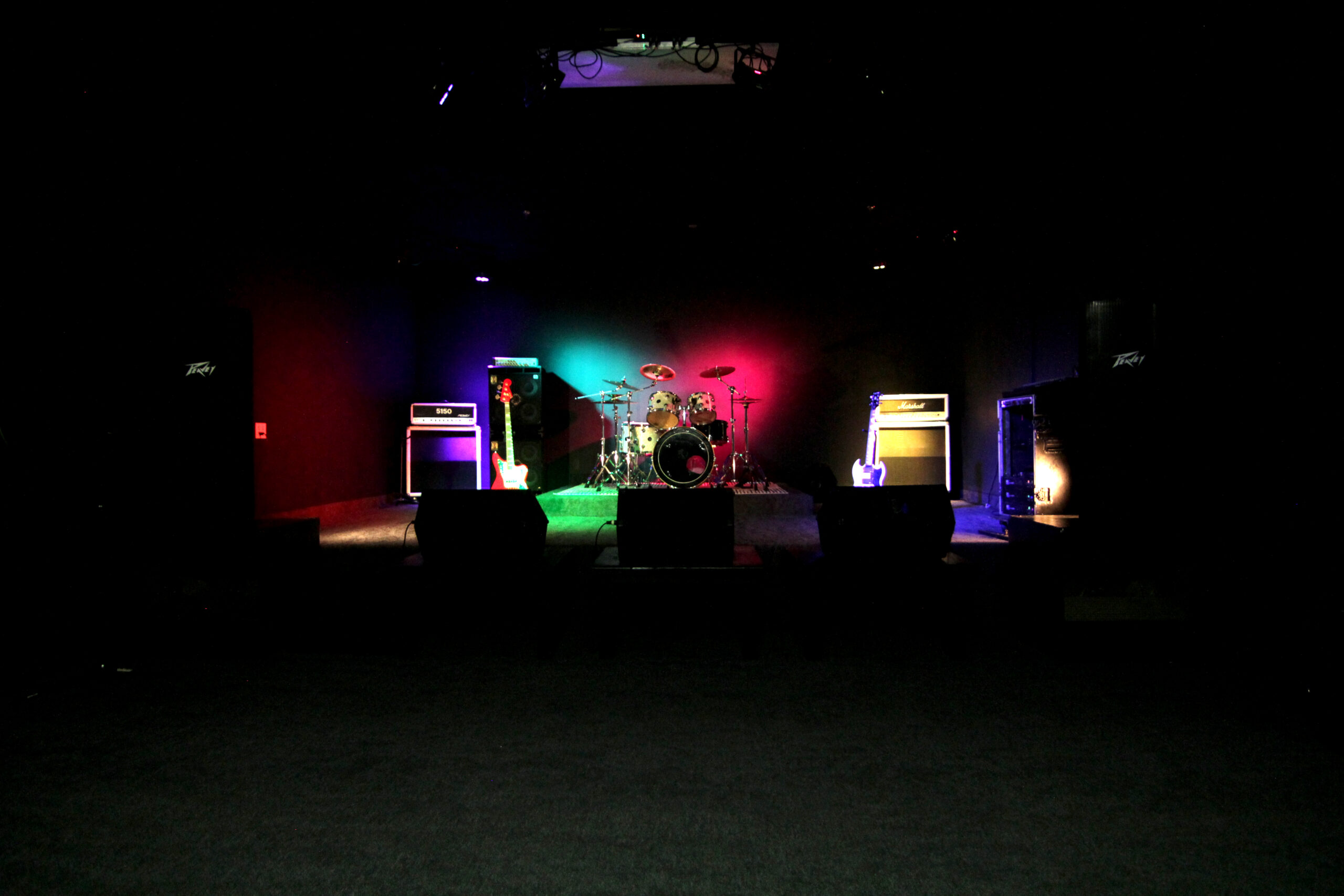 Music Hall rehearsal room at Smacktone Studios in Woodland Park, NJ
